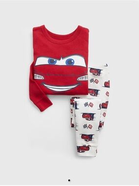 babyGap × Disney Cars 100% Organic Cotton PJ Set Lightning McQueen LS Pants 6